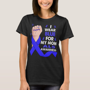 Boxhand ich trage Blau für meine Mama ALS Awarenes T-Shirt