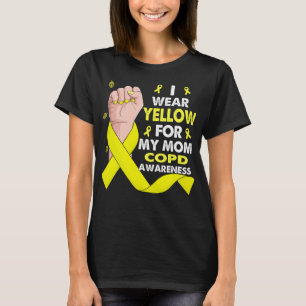 Boxhand ich trage Gelb für meine Mama COPD T-Shirt