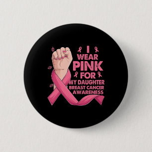 Boxhand ich trage Pink für meine Tochter Brust kan Button
