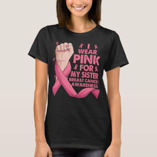 Boxhand trage ich Rosa für meine Schwester Brust T-Shirt