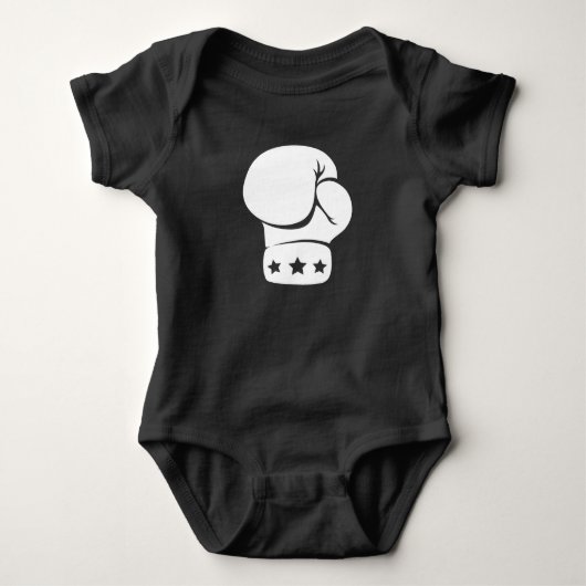 Boxhandschuh Baby Strampler (Vorderseite)