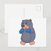 Boxhandschuh-Boxer Boxen Postkarte (Vorne/Hinten)