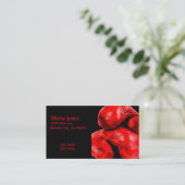 Boxhandschuh-Boxer-Schmutz-Art Visitenkarte (Stehend Vorderseite)