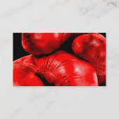 Boxhandschuh-Boxer-Schmutz-Art Visitenkarte (Rückseite)