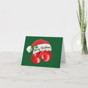 Boxhandschuh-Design-Weihnachtskarte Karte