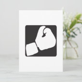 Boxhandschuh Einladung (Stehend Vorderseite)