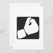 Boxhandschuh Einladung (Vorne/Hinten)