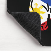 Boxhandschuh mit der Flagge der Philippinen Mousepad (Ecke)
