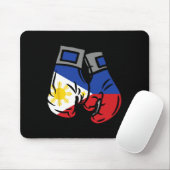 Boxhandschuh mit der Flagge der Philippinen Mousepad (Mit Mouse)