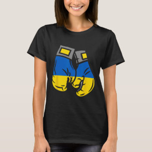 Boxhandschuh mit der Flagge der Ukraine  T-Shirt