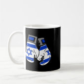 Boxhandschuh mit der Flagge Israels Kaffeetasse (Links)