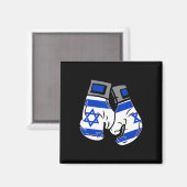 Boxhandschuh mit der Flagge Israels Magnet (Vorderseite/Rückseite)