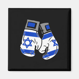 Boxhandschuh mit der Flagge Israels Magnet