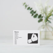 Boxhandschuh Visitenkarte (Stehend Vorderseite)