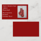 Boxhandschuh-Visitenkarten Visitenkarte (Vorne/Hinten)