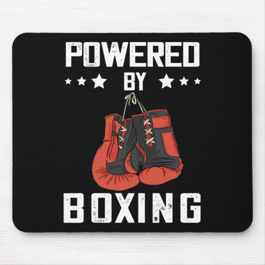 Boxhandschuhe, angetrieben durch Boxing Boxer Kick Mousepad (Vorne)