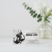 Boxhandschuhe Aquarellfarbe Kunst Visitenkarte (Stehend Vorderseite)