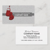 Boxhandschuhe, Boxer, Boxtrainer Visitenkarte (Vorne/Hinten)