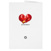 Boxhandschuhe Design Geburtstagskarte (Hinten)