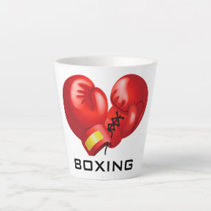 Boxhandschuhe Design Latte Cup Milchtasse