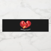 Boxhandschuhe Design Wasserflaschen Etikett (Einzelnes Label)