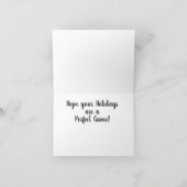 Boxhandschuhe Design Weihnachtskarte Karte (Innenseite)