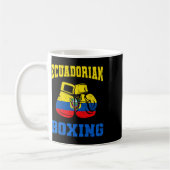 Boxhandschuhe Ecuador Pride Boxing Mens Kaffeetasse (Links)