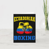 Boxhandschuhe Ecuador Pride Boxing Mens Karte (Vorderseite)