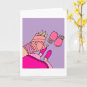 Boxhandschuhe für Frauen Karte (Gelbe Blume)