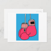 Boxhandschuhe für Frauen Postkarte (Vorne/Hinten)