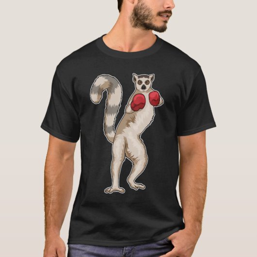 Boxhandschuhe für Lemurs Boxer Boxen T-Shirt (Vorderseite)