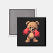 Boxhandschuhe für niedliche Bären Magnet (Vorderseite/Rückseite)
