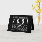 Boxhandschuhe, Geboren zur Bekämpfung Karte (Gelbe Blume)