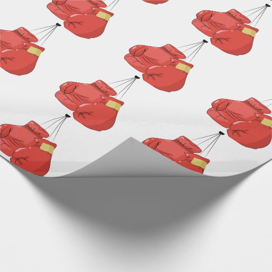 Boxhandschuhe Geschenkpapier (Ecke)