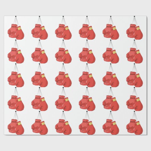 Boxhandschuhe Geschenkpapier (Flach)