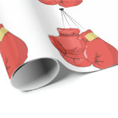 Boxhandschuhe Geschenkpapier (Rolleneckpunkt)