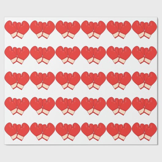 Boxhandschuhe Geschenkpapier (Flach)