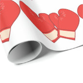 Boxhandschuhe Geschenkpapier (Rolleneckpunkt)