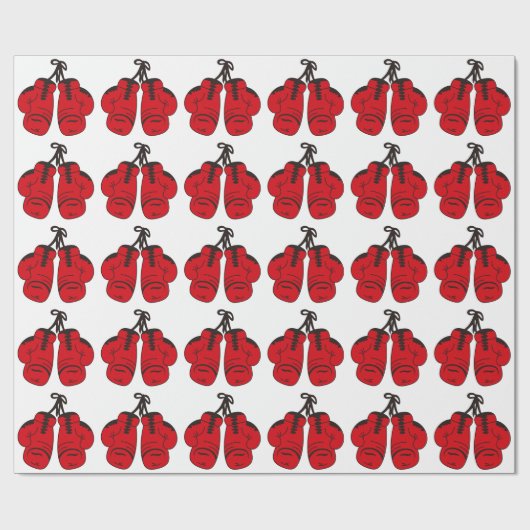 Boxhandschuhe Geschenkpapier (Flach)