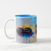 Boxhandschuhe Graffiti-Stil Kunst Tasse (Links)