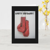 Boxhandschuhe Happy Birthday Card Karte (Gelbe Blume)