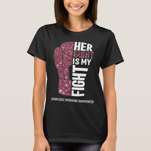 Boxhandschuhe Hemiplegic Migräne Krieger T-Shirt (Vorderseite)