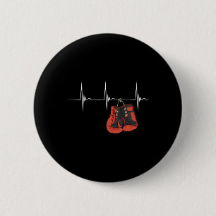 Boxhandschuhe Herzschlag Ekg Pulsschlag Mixed Mart Button