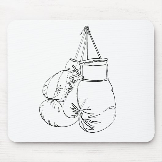 Boxhandschuhe II Mousepad (Vorne)