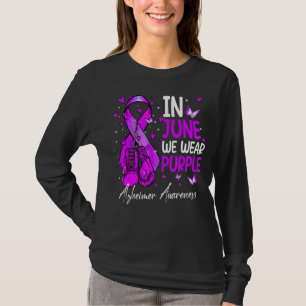 Boxhandschuhe im Juni tragen wir Lila Alzheimer Aw T-Shirt