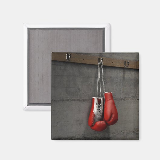 Boxhandschuhe im Umkleidezimmer Magnet (Vorderseite/Rückseite)