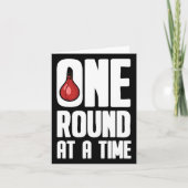 Boxhandschuhe in einer Runde Karte (Vorderseite)