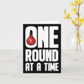 Boxhandschuhe in einer Runde Karte (Gelbe Blume)