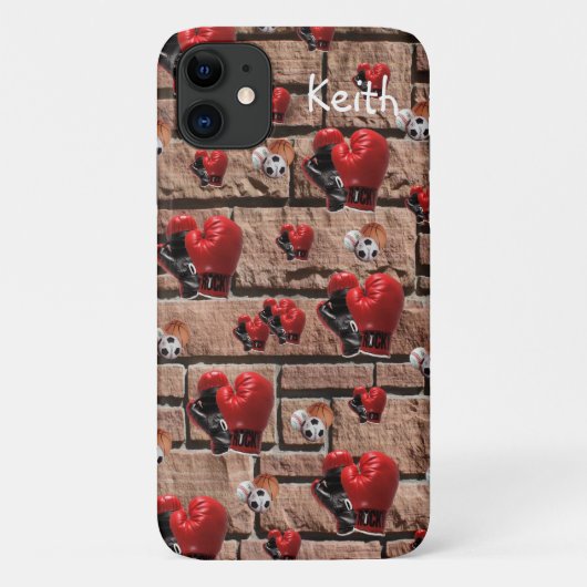 Boxhandschuhe Iphone Case (Rückseite)