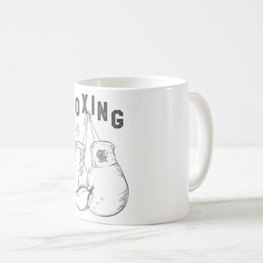 Boxhandschuhe Kaffeetasse (VorderseiteRechts)